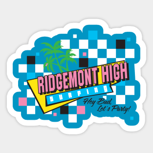 Ridgemont High Surfing Sticker